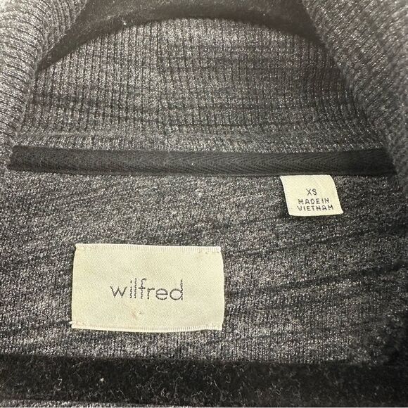 Aritzia Wilfred Diderot cocoon cardigan sweater dark grey Sz XS - Picture 6 of 9